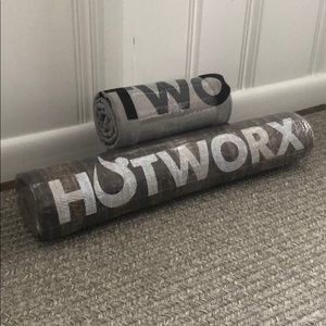 HOTWORX yoga mat and towel